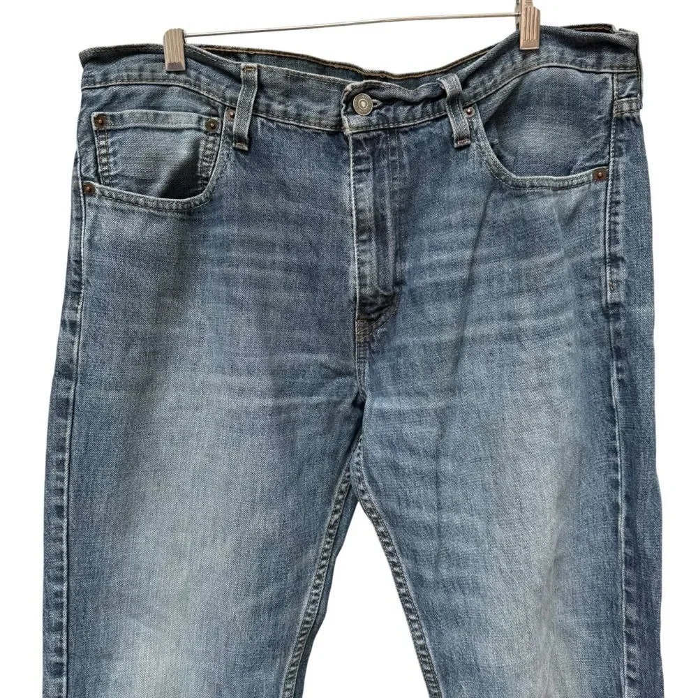 Levi Strauss Men’s 527 Distressed Destoyed Classic Jeans 36 x 32